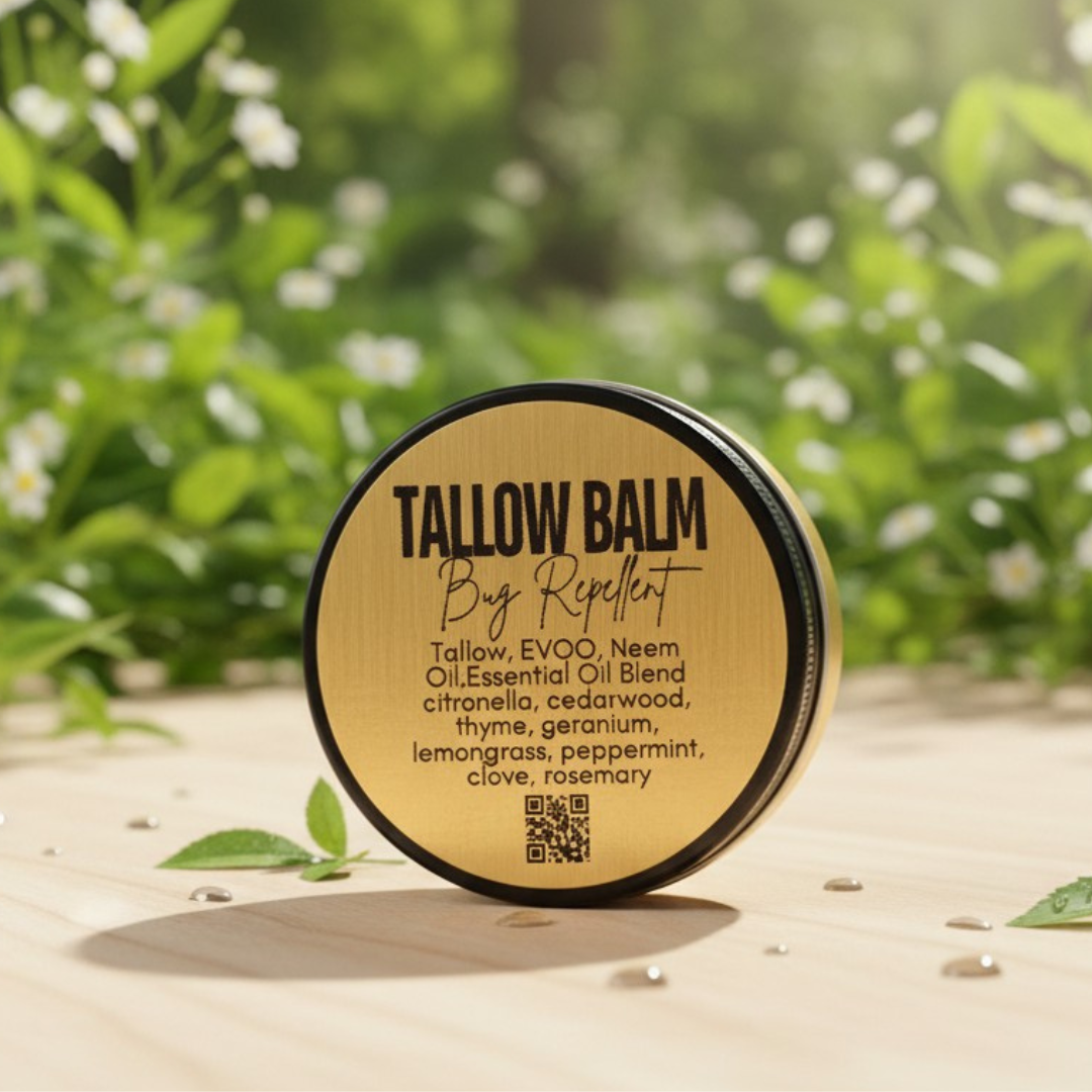Tallow Bug Repellent Balm | Natural DEET-Free Insect Repellent by Birch & Oak