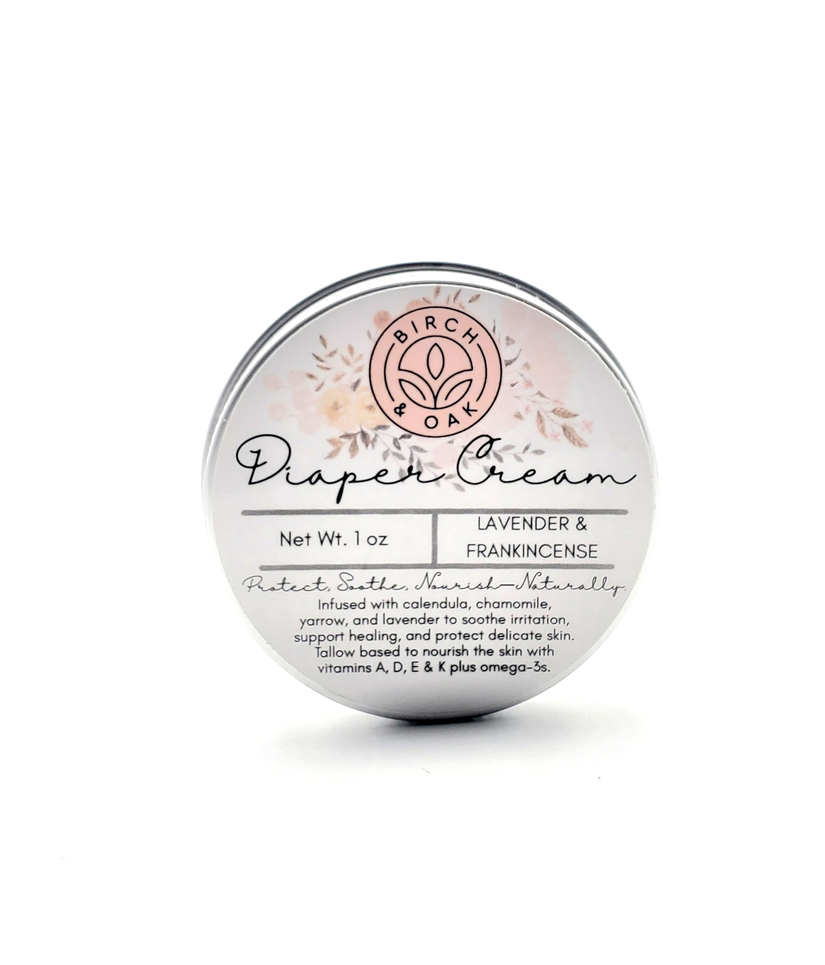 Birch & Oak Tallow Diaper Cream for babies