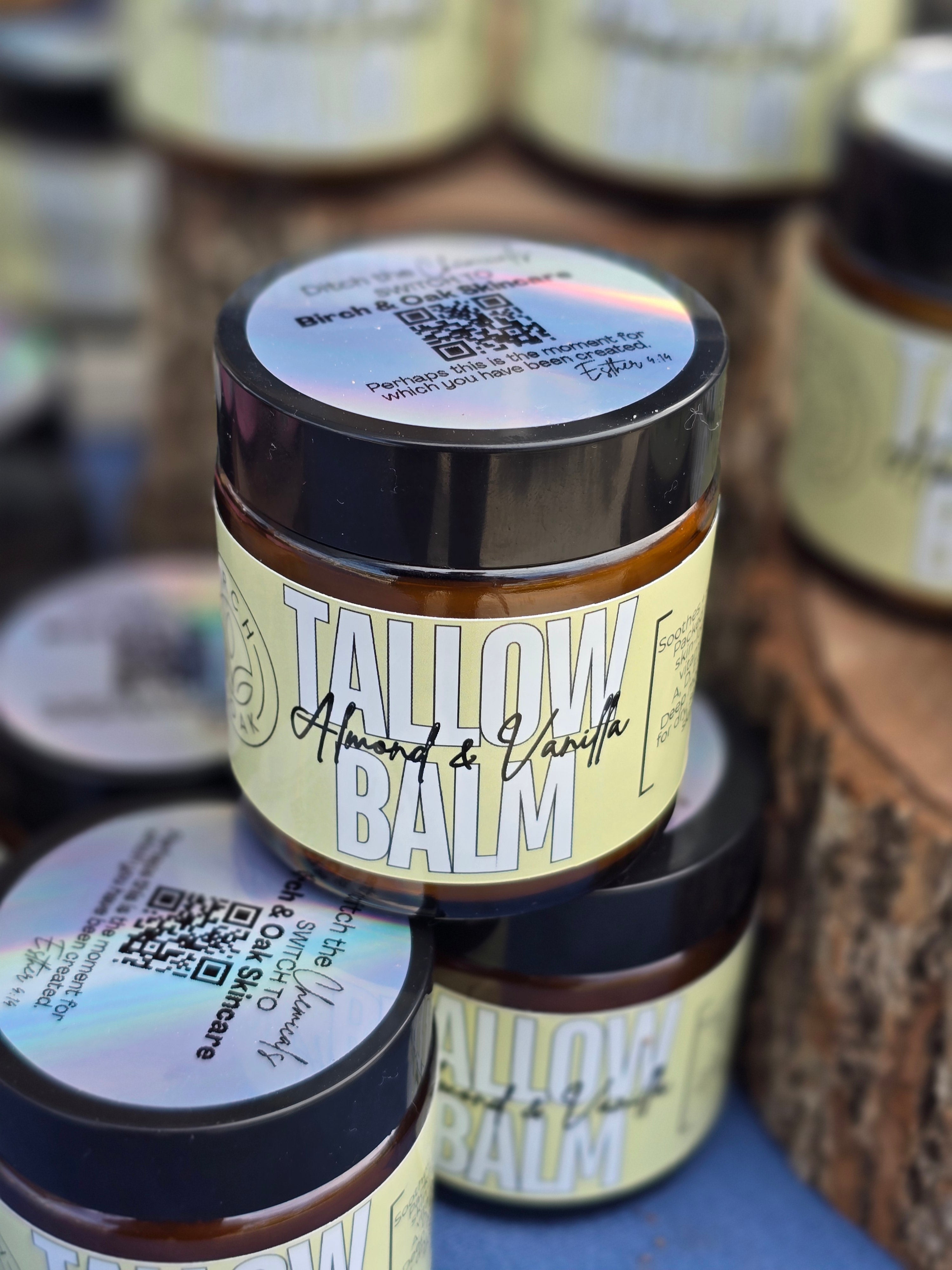 Almond & Vanilla Tallow Balm | Birch & Oak Natural Moisturizer
